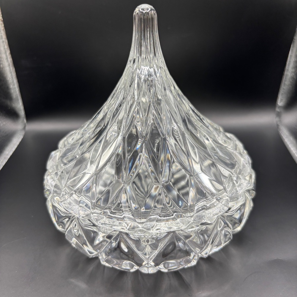 Jonal Hershey's Crystal Kiss Candy Dish in Box - VINTAGE